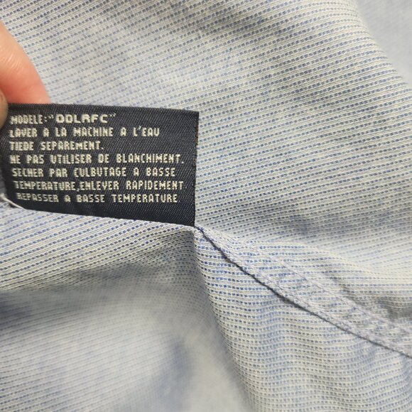 Oscar De La Renta Men's Button Up Shirt French Cuffs Size 17 (34/35'') - Picture 6 of 12